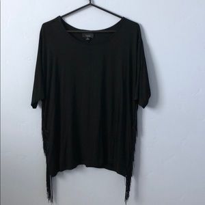 Fringe shirt sleeve shirt